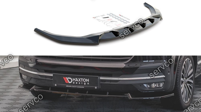 Prelungire splitter bara fata Volkswagen T6 Facelift 2019- v3 - Maxton Design