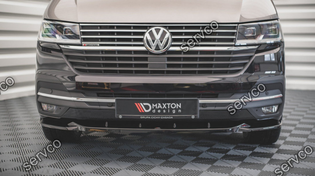 Prelungire splitter bara fata Volkswagen T6 Facelift 2019- v4 - Maxton Design