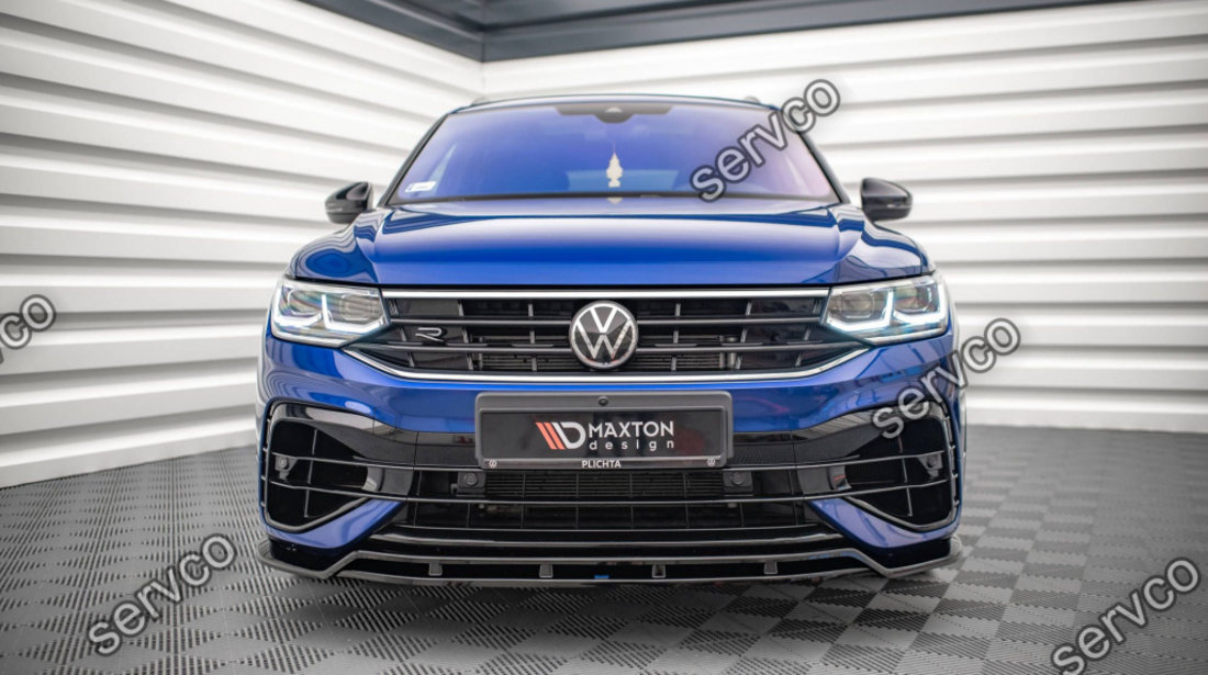 Prelungire splitter bara fata Volkswagen Tiguan R R-Line Mk2 Facelift 2020- v2 - Maxton Design