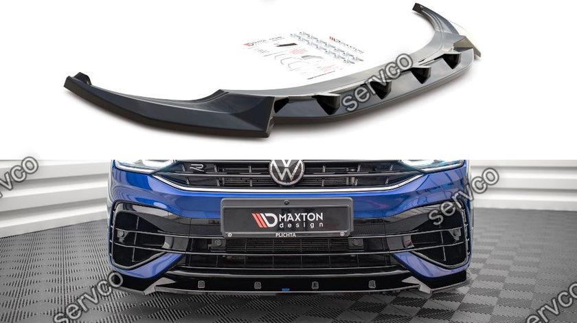 Prelungire splitter bara fata Volkswagen Tiguan R R-Line Mk2 Facelift 2020- v3 - Maxton Design