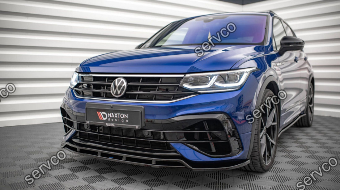 Prelungire splitter bara fata Volkswagen Tiguan R R-Line Mk2 Facelift 2020- v2 - Maxton Design