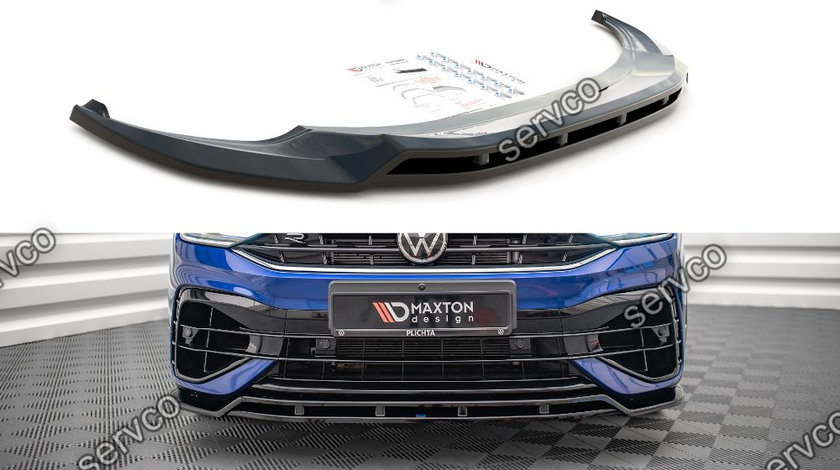 Prelungire splitter bara fata Volkswagen Tiguan R R-Line Mk2 Facelift 2020- v2 - Maxton Design