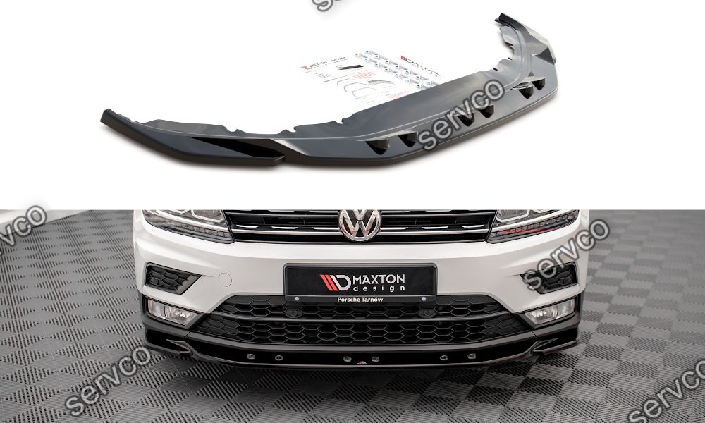 Prelungire splitter bara fata Volkswagen Tiguan Mk2 2015-2020 v5 - Maxton Design