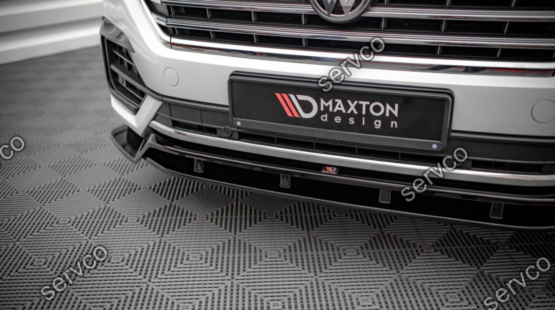 Prelungire splitter bara fata Volkswagen Touareg R-Line Mk3 2018- v1 - Maxton Design