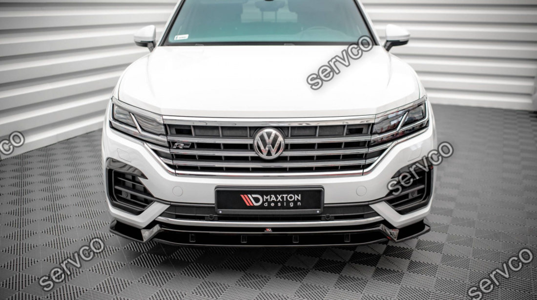 Prelungire splitter bara fata Volkswagen Touareg R-Line Mk3 2018- v1 - Maxton Design