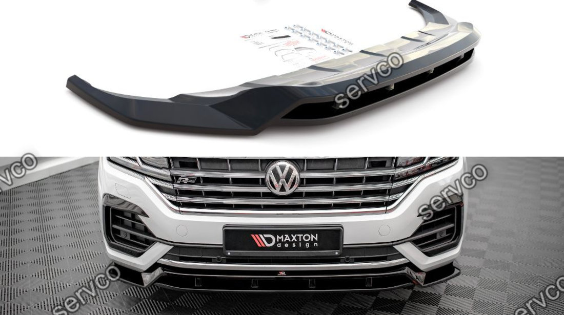 Prelungire splitter bara fata Volkswagen Touareg R-Line Mk3 2018- v1 - Maxton Design