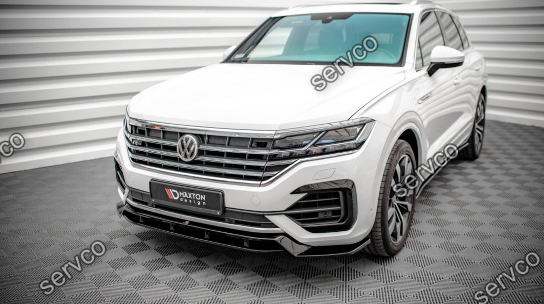 Prelungire splitter bara fata Volkswagen Touareg R-Line Mk3 2018- v1 - Maxton Design