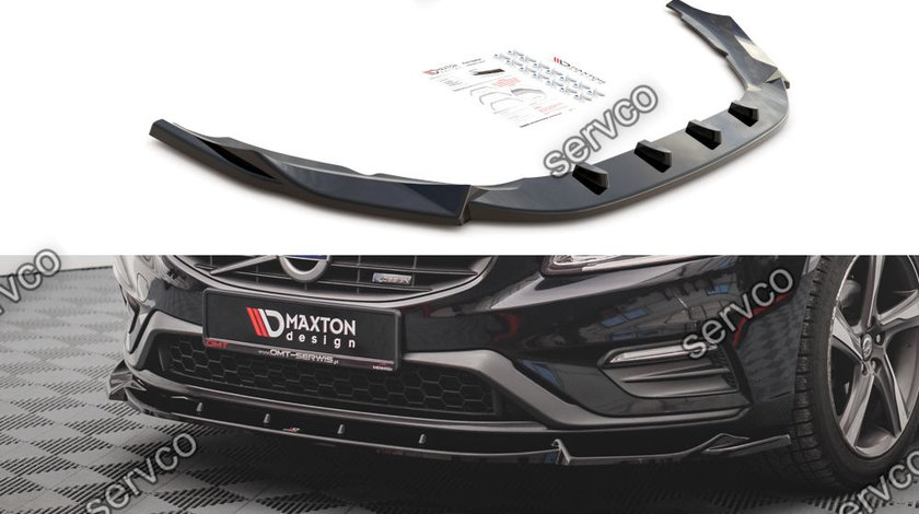 Prelungire splitter bara fata Volvo S60 R-Design Mk2 2014-2018 v3 - Maxton Design