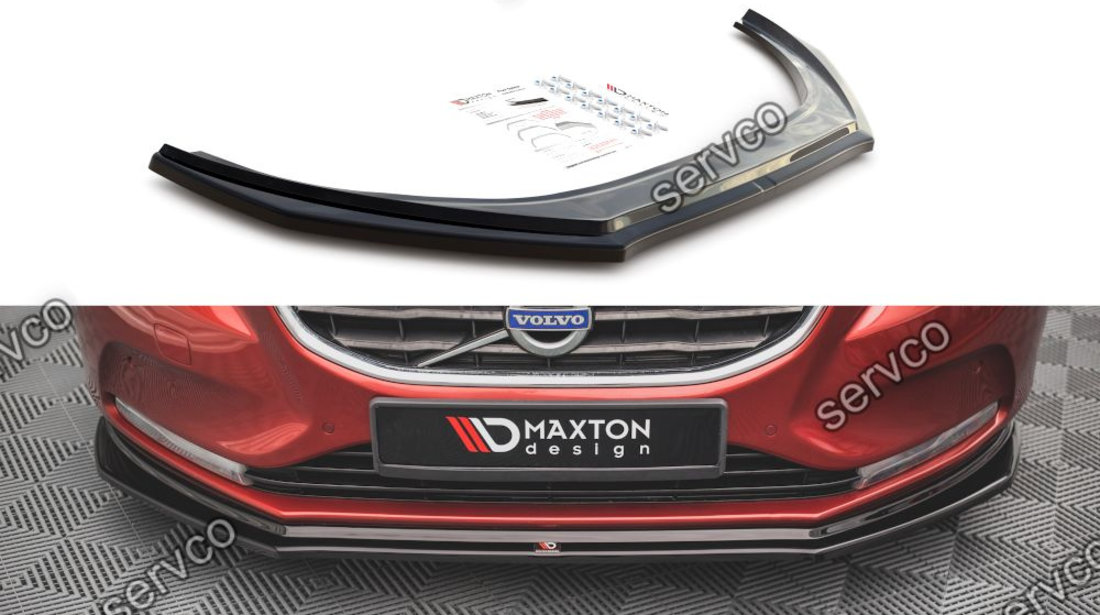 Prelungire splitter bara fata Volvo V40 2012-2019 v2 - Maxton Design