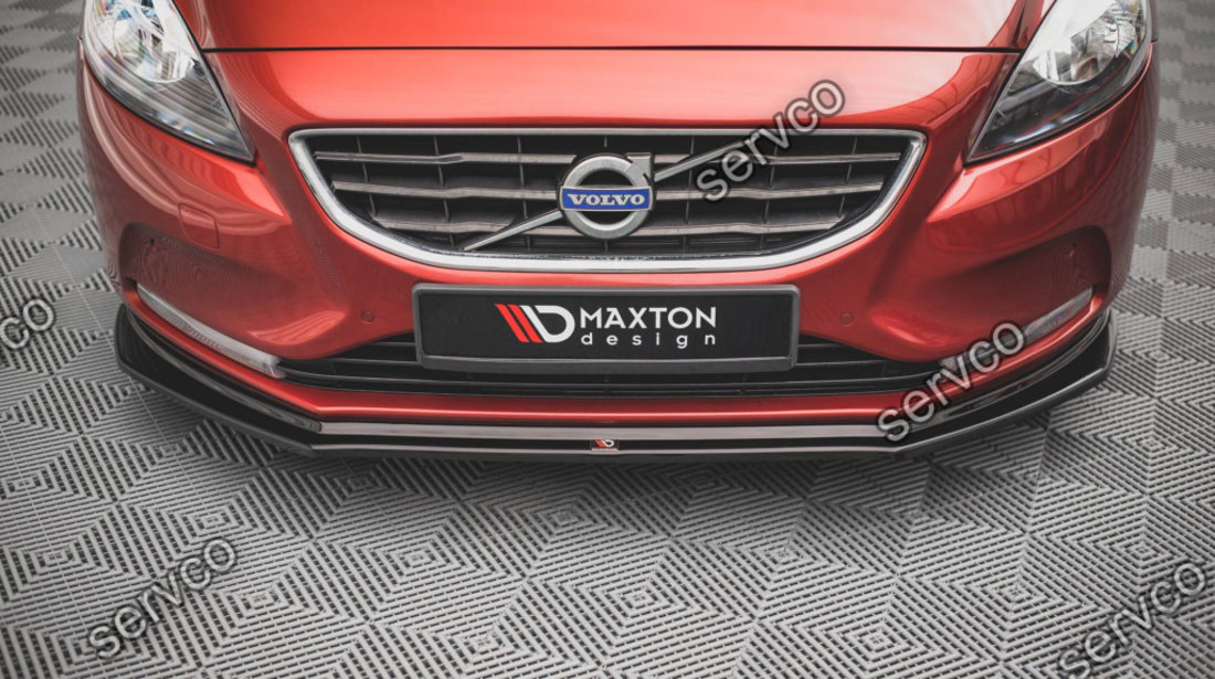 Prelungire splitter bara fata Volvo V40 2012-2019 v2 - Maxton Design