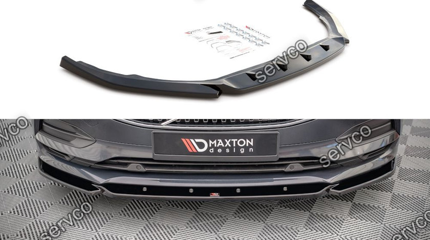 Prelungire splitter bara fata Volvo V90 Mk2 2016- v1 - Maxton Design