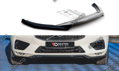 Prelungire splitter bara fata Volvo XC60 Mk2 R-Design 2017- v1 - Maxton Design