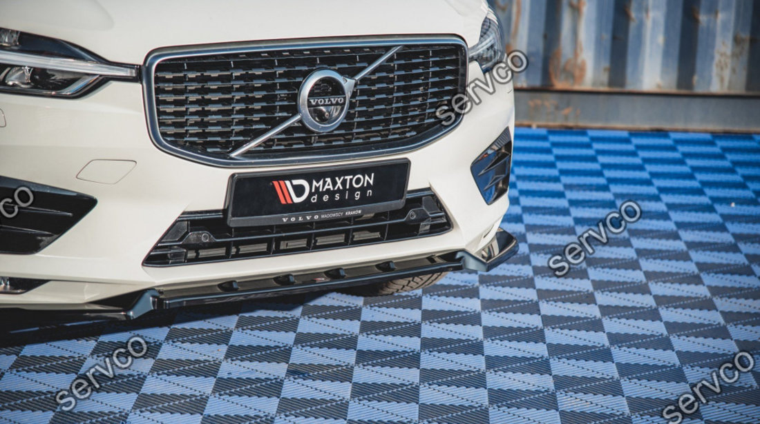 Prelungire splitter bara fata Volvo XC60 Mk2 R-Design 2017- v2 - Maxton Design