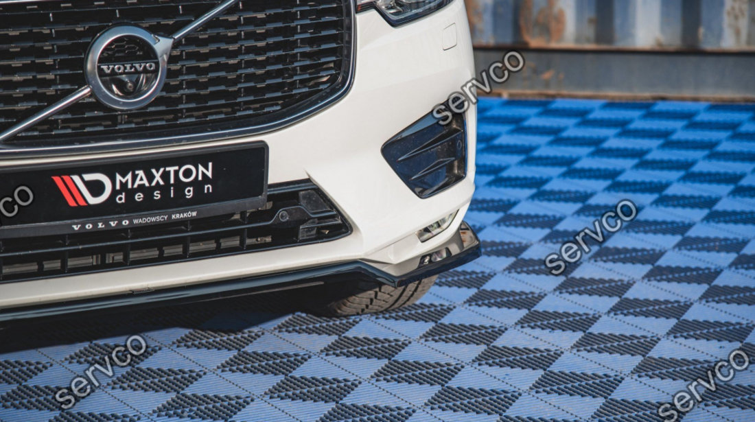 Prelungire splitter bara fata Volvo XC60 Mk2 R-Design 2017- v1 - Maxton Design