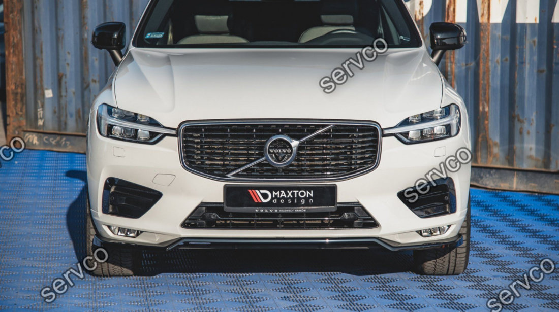 Prelungire splitter bara fata Volvo XC60 Mk2 R-Design 2017- v1 - Maxton Design