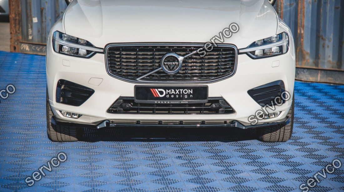 Prelungire splitter bara fata Volvo XC60 Mk2 R-Design 2017- v2 - Maxton Design