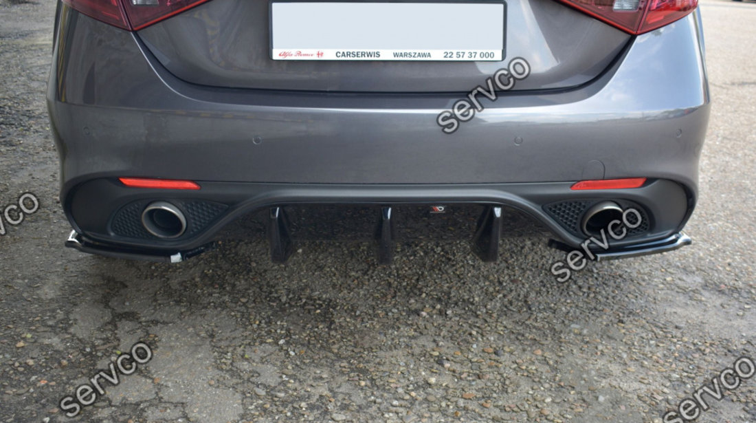 Prelungire splitter bara spate Alfa Romeo Giulia Veloce 2015- v1 - Maxton Design