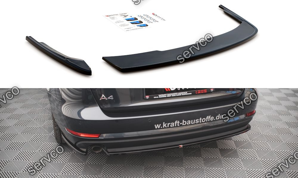 Prelungire splitter bara spate Audi A4 B9 Avant 2015-2019 v9 - Maxton Design