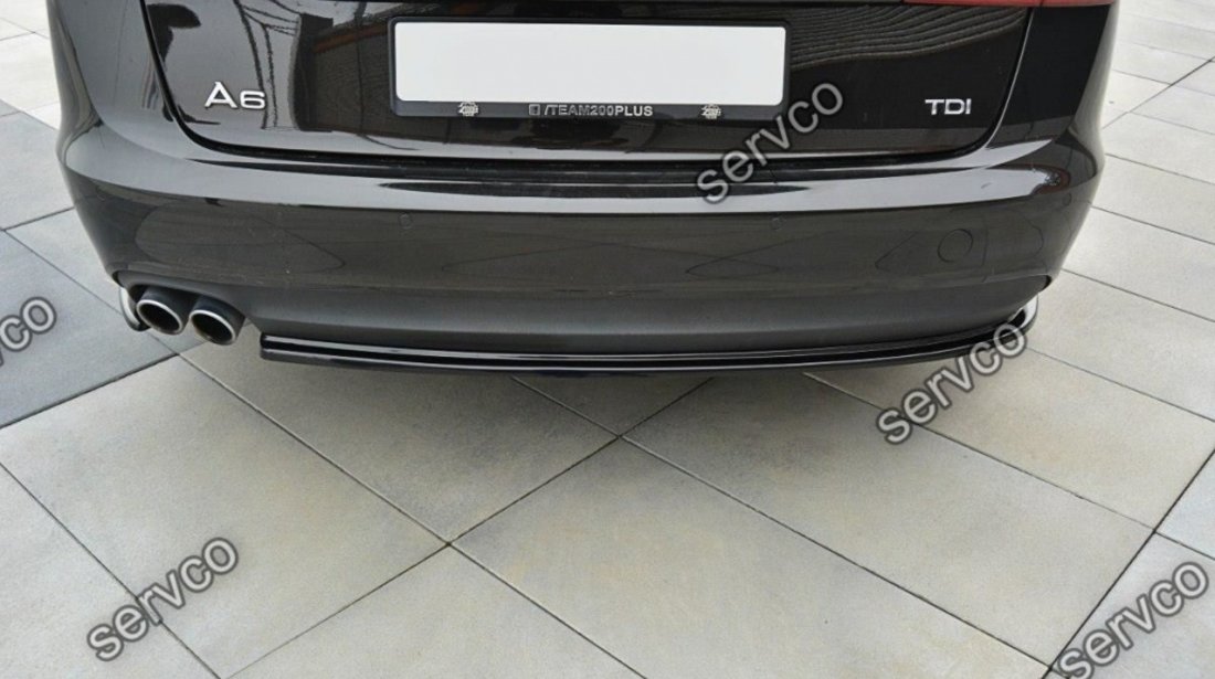 Prelungire splitter bara spate Audi A6 C7 4G Avant 2011-2014 v2 - Maxton Design