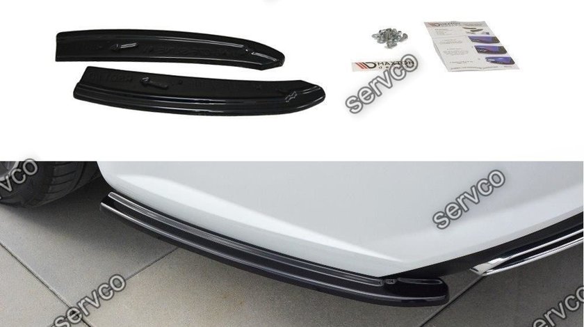 Prelungire splitter bara spate Audi A6 C7 4G Avant S-Line Facelift 2014- 2018 v1 - Maxton Design