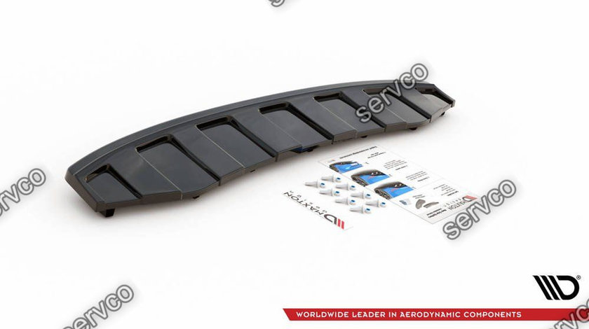 Prelungire splitter bara spate Audi A6 C7 S Line Avant 2011-2014 v7 - Maxton Design