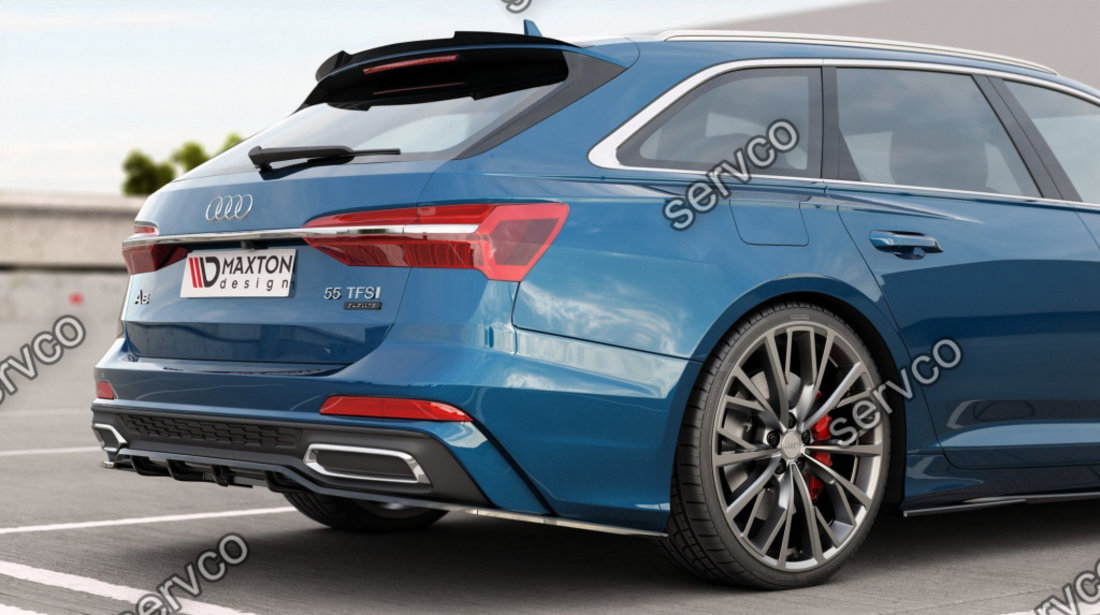 Prelungire splitter bara spate Audi A6 S-Line S6 C8 Avant 2019- v2 - Maxton Design