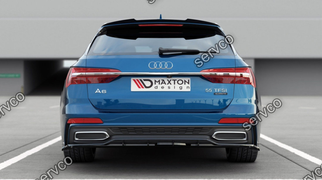 Prelungire splitter bara spate Audi A6 S-Line S6 C8 Avant 2019- v2 - Maxton Design