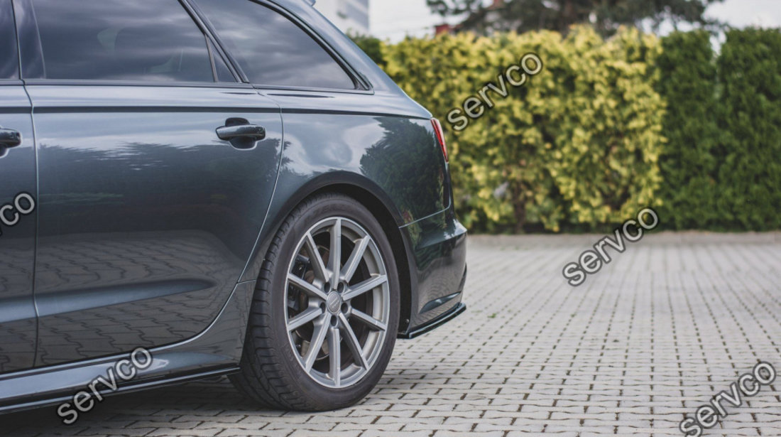 Prelungire splitter bara spate Audi A6 S6 C7 S-Line Facelift 2014-2017 v12 - Maxton Design