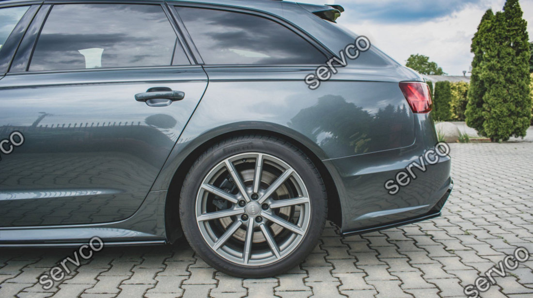 Prelungire splitter bara spate Audi A6 S6 C7 S-Line Facelift 2014-2017 v12 - Maxton Design