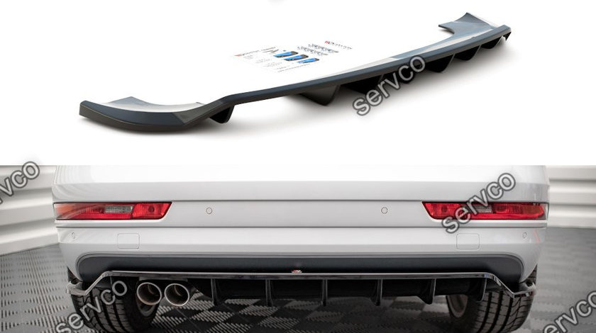 Prelungire splitter bara spate Audi Q3 S-Line 8U Facelift 2014-2018 v1 - Maxton Design