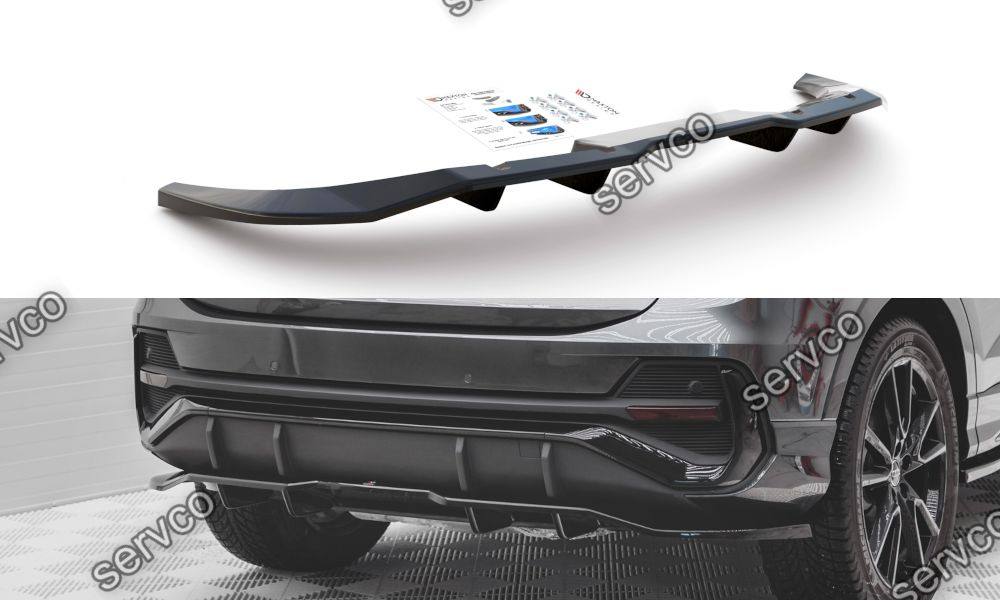 Prelungire splitter bara spate Audi Q3 Sportback S-Line 2019- v2 - Maxton Design