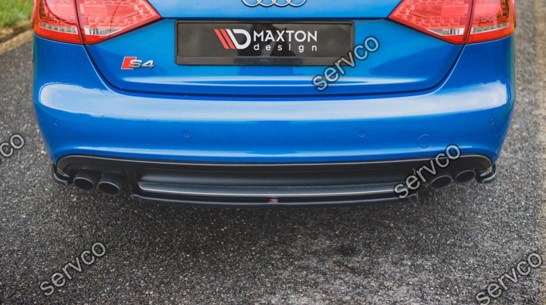 Prelungire splitter bara spate Audi S4 A4 S-Line B8 Sedan 2008-2011 v11 - Maxton Design