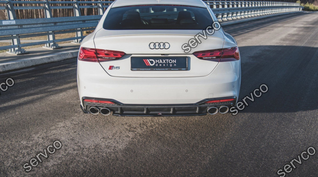 Prelungire splitter bara spate Audi S5 A5 S-Line Sportback F5 Facelift 2019- v19 - Maxton Design