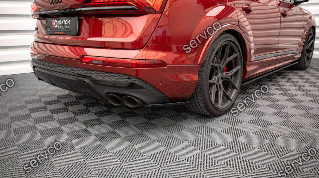 Prelungire splitter bara spate Audi SQ7 Q7 S-Line Mk2 (4M) Facelift 2019- v2 - Maxton Design