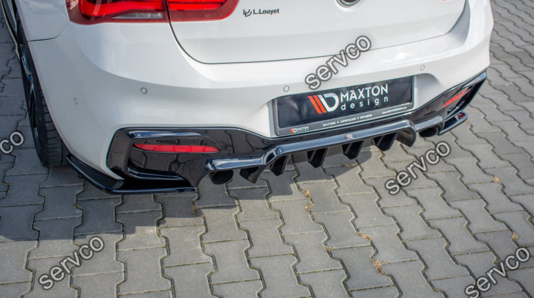 Prelungire splitter bara spate Bmw Seria 1 F20 Facelift M-Power 2015-2019 v9 - Maxton Design