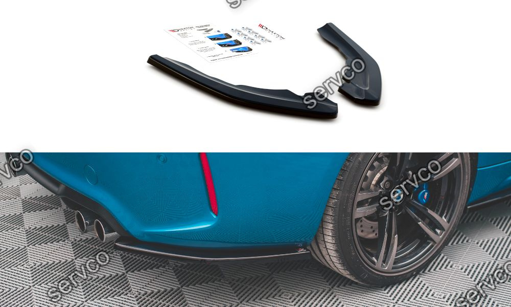Prelungire splitter bara spate Bmw Seria M2 F87 2016-2020 v3 - Maxton Design