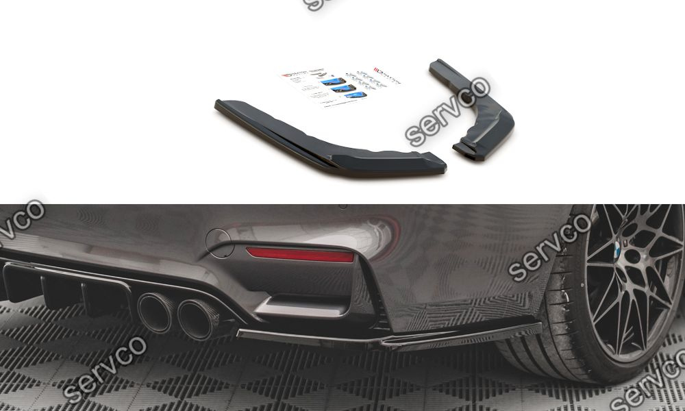 Prelungire splitter bara spate Bmw Seria M4 F82 2014-2020 v5 - Maxton Design