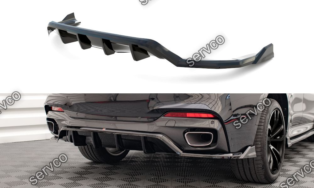 Prelungire splitter bara spate Bmw X6 F16 M-Pachet 2014-2019 v2 - Maxton Design