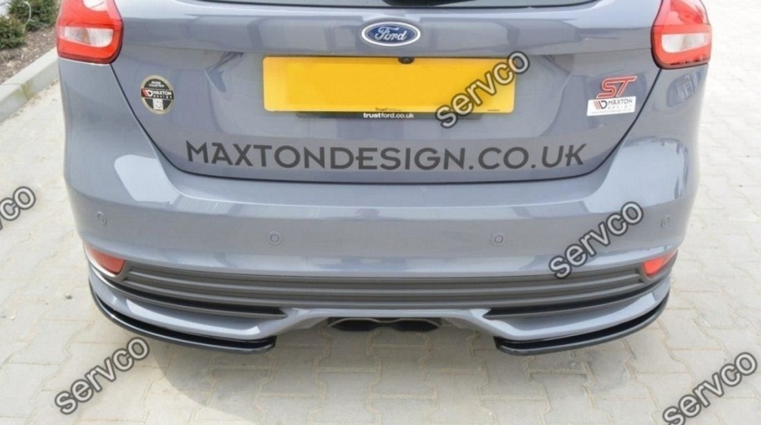 Prelungire splitter bara spate Ford Focus 3 ST Facelift 2015-2018 v7 - Maxton Design