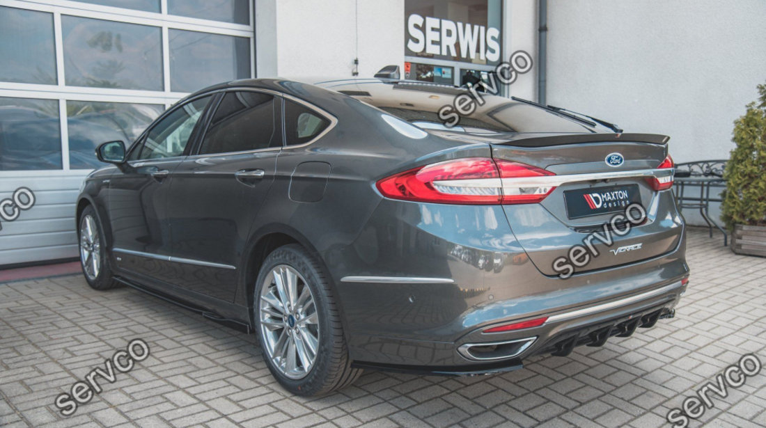 Prelungire splitter bara spate Ford Mondeo Vignale Mk5 Facelift 2019- v2 - Maxton Design