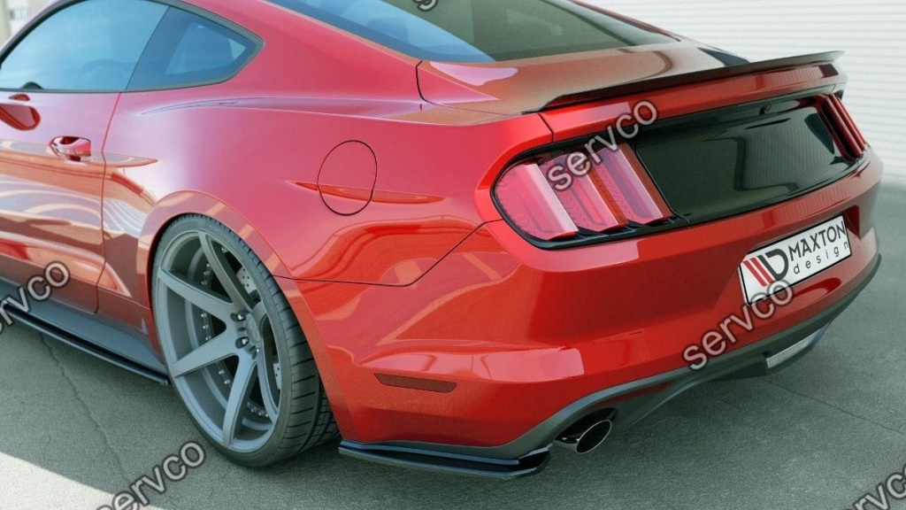 Prelungire splitter bara spate Ford Mustang Mk6 2015-2018 v2 - Maxton Design