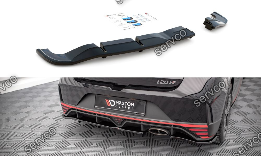 Prelungire splitter bara spate Hyundai I20 N Mk3 2020- v1 - Maxton Design