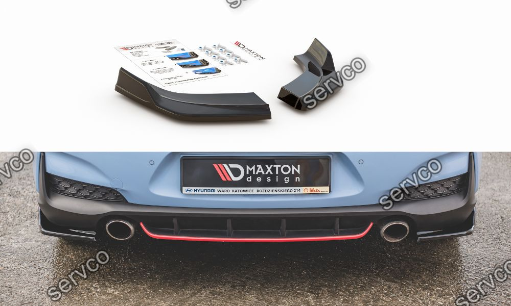 Prelungire splitter bara spate Hyundai I30 N Mk3 Hatchback 2017- v9 - Maxton Design