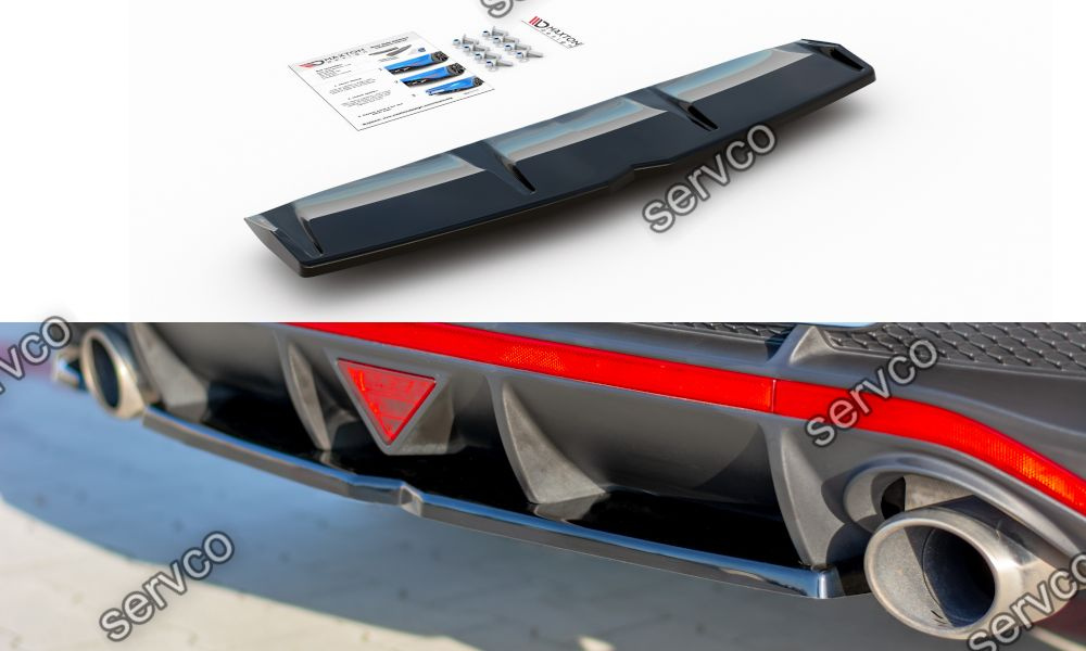 Prelungire splitter bara spate Hyundai I30N Fastback Mk3 2016- v7 - Maxton Design
