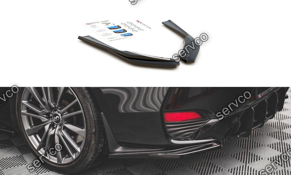 Prelungire splitter bara spate Infiniti Q60 S Mk2 2017- v1 - Maxton Design