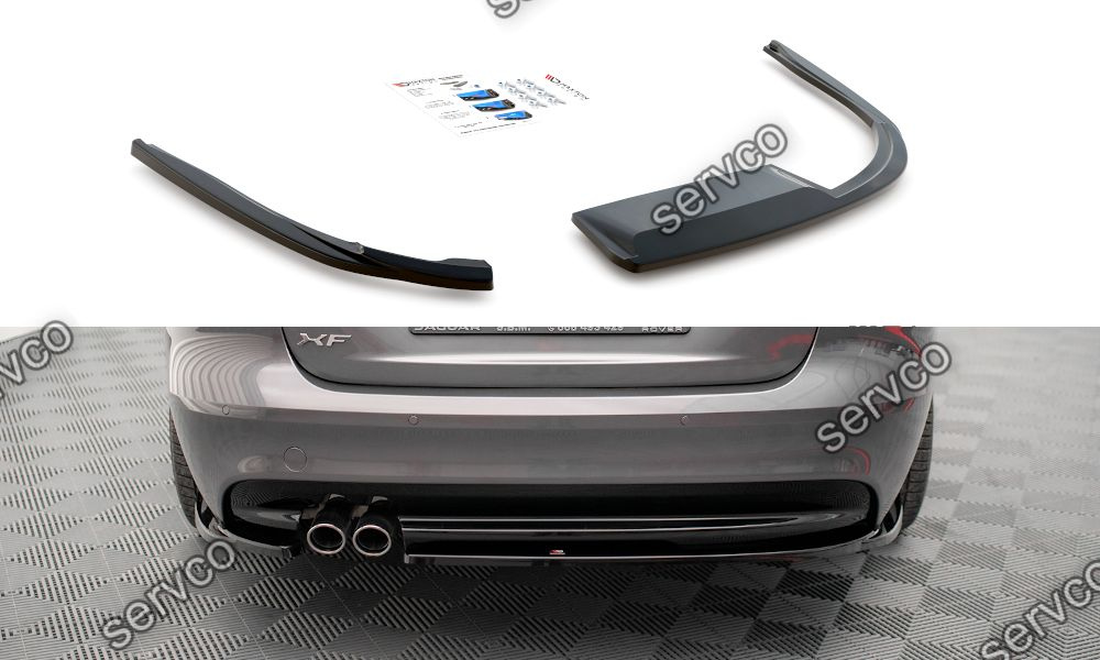 Prelungire splitter bara spate Jaguar XF R-Sport Mk2 2015-2020 v3 - Maxton Design