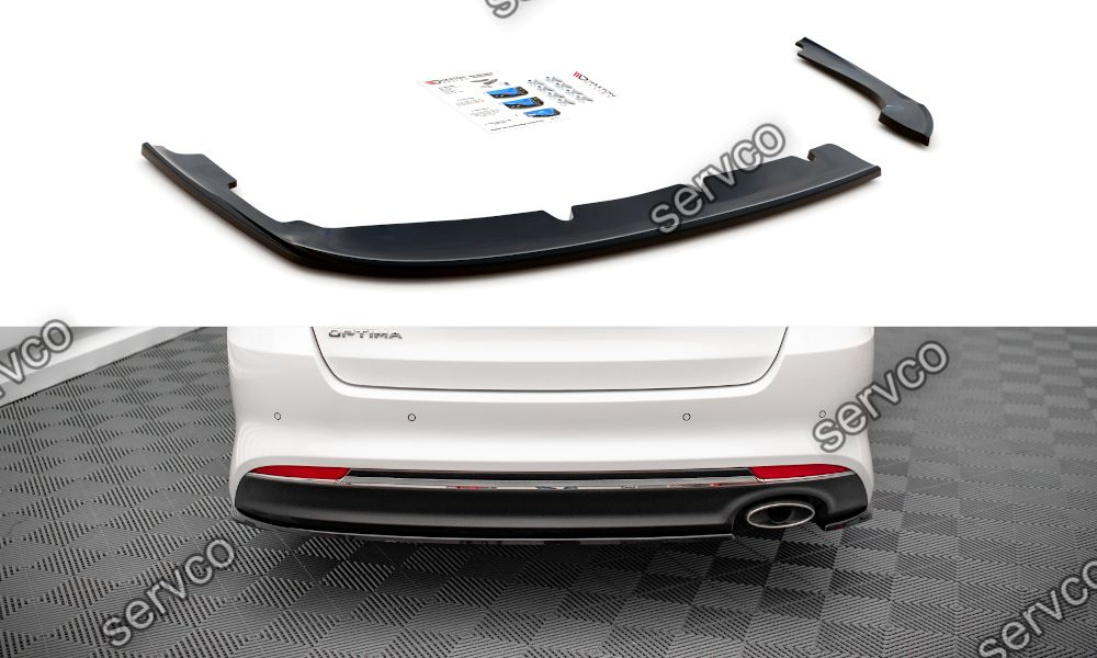 Prelungire splitter bara spate Kia Optima Mk4 2015-2020 v1 - Maxton Design