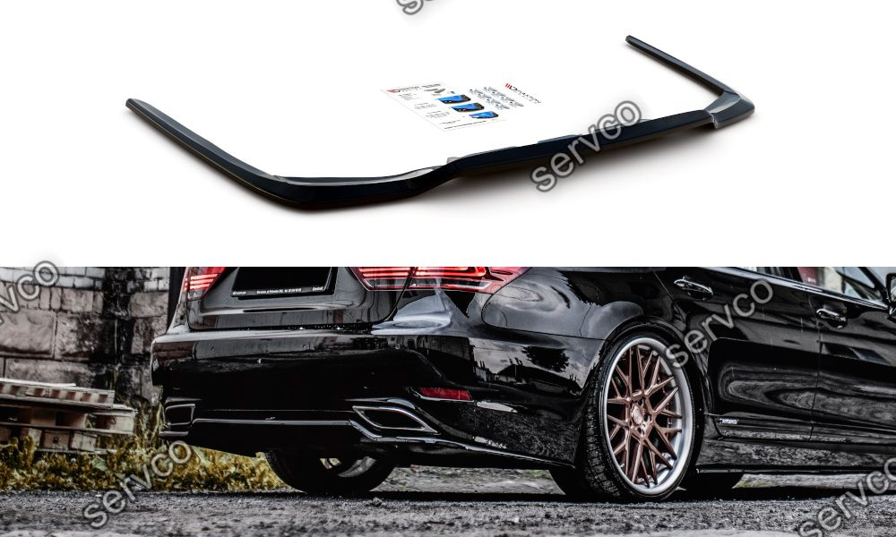 Prelungire splitter bara spate Lexus LS Mk4 Facelift 2012-2017 v1 - Maxton Design