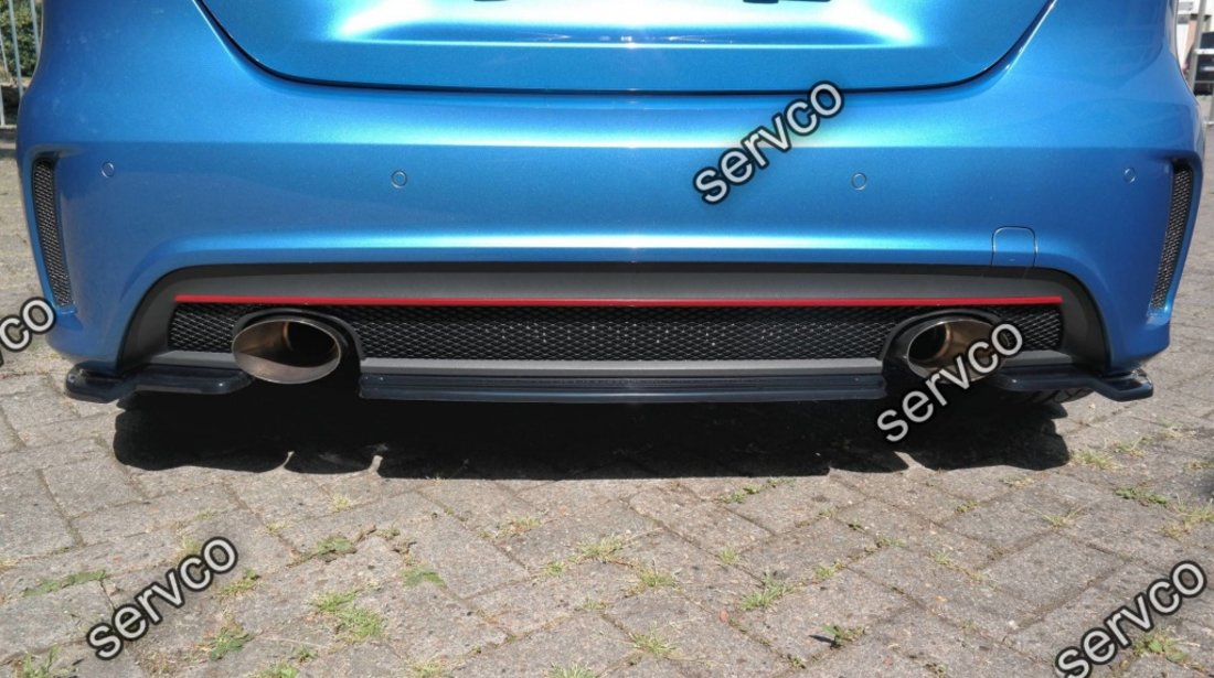 Prelungire splitter bara spate Mercedes A Class W176 Amg-Line 2013-2015 v3 - Maxton Design