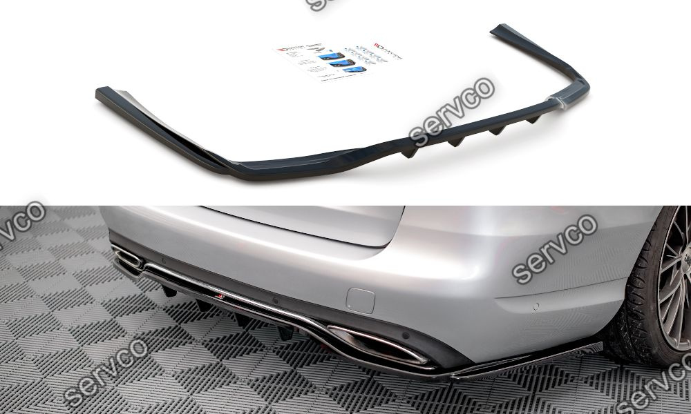 Prelungire splitter bara spate Mercedes C Class W205 2014-2018 v10 - Maxton Design